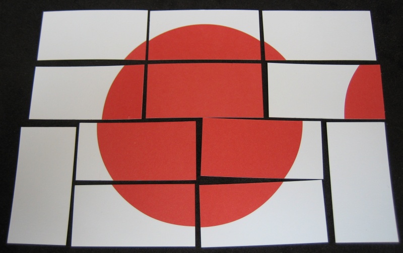 [Photo of Hinomaru: the Japanese Flag Puzzle (paper version)]